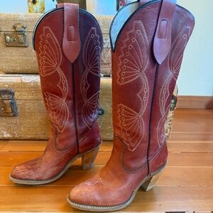Vintage girls cowboy boots
